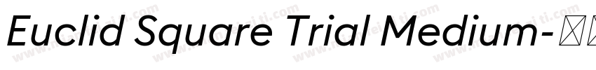 Euclid Square Trial Medium字体转换